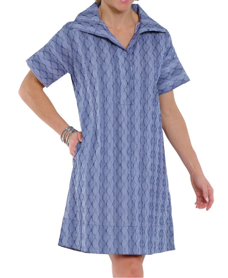 Savannah Dress - Blue Diamond