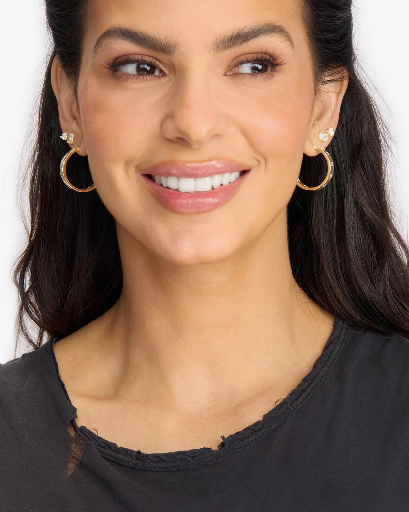 Melinda Maria Jewelry Ashley Rodeo Hoops 1"