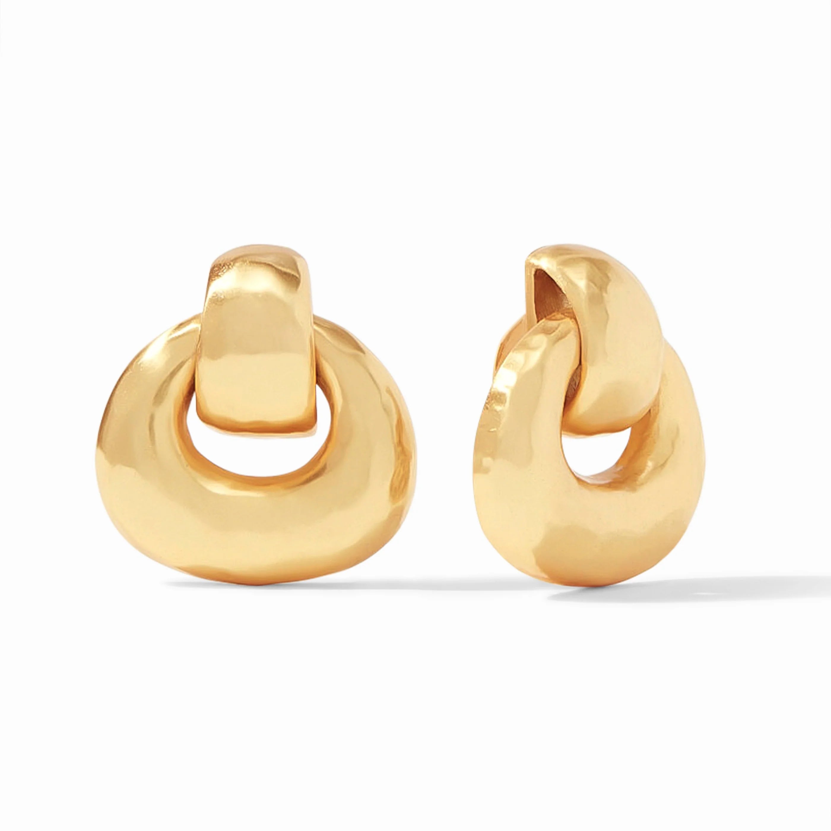 Julie Vos Avalon Demi Doorknocker Earring - Gold