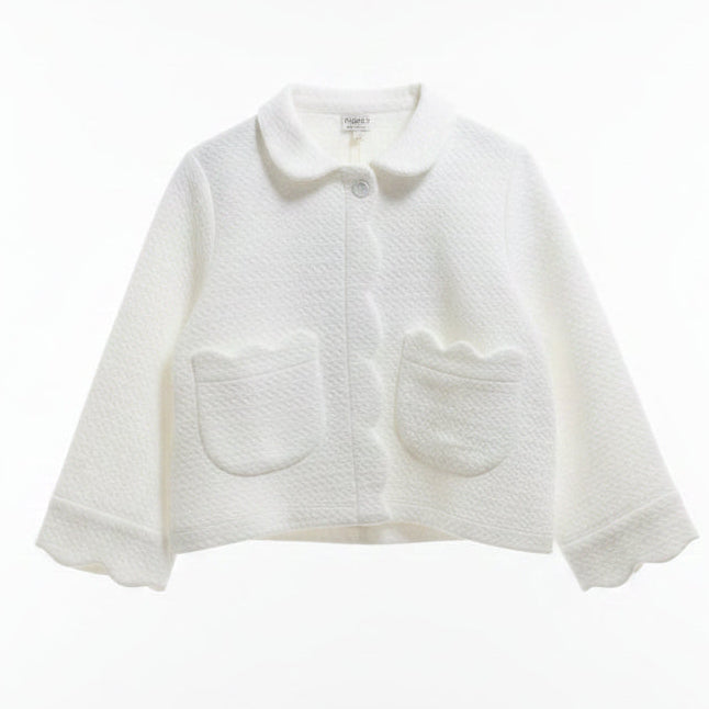 Lenora Diamond Pique Bed Jacket