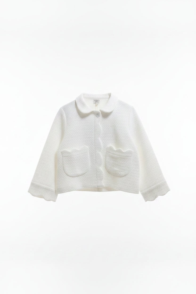 Lenora Diamond Pique Bed Jacket