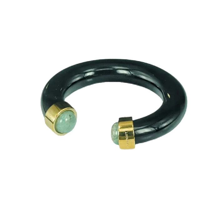 Lucas Jack Amazonite Bangle - Black