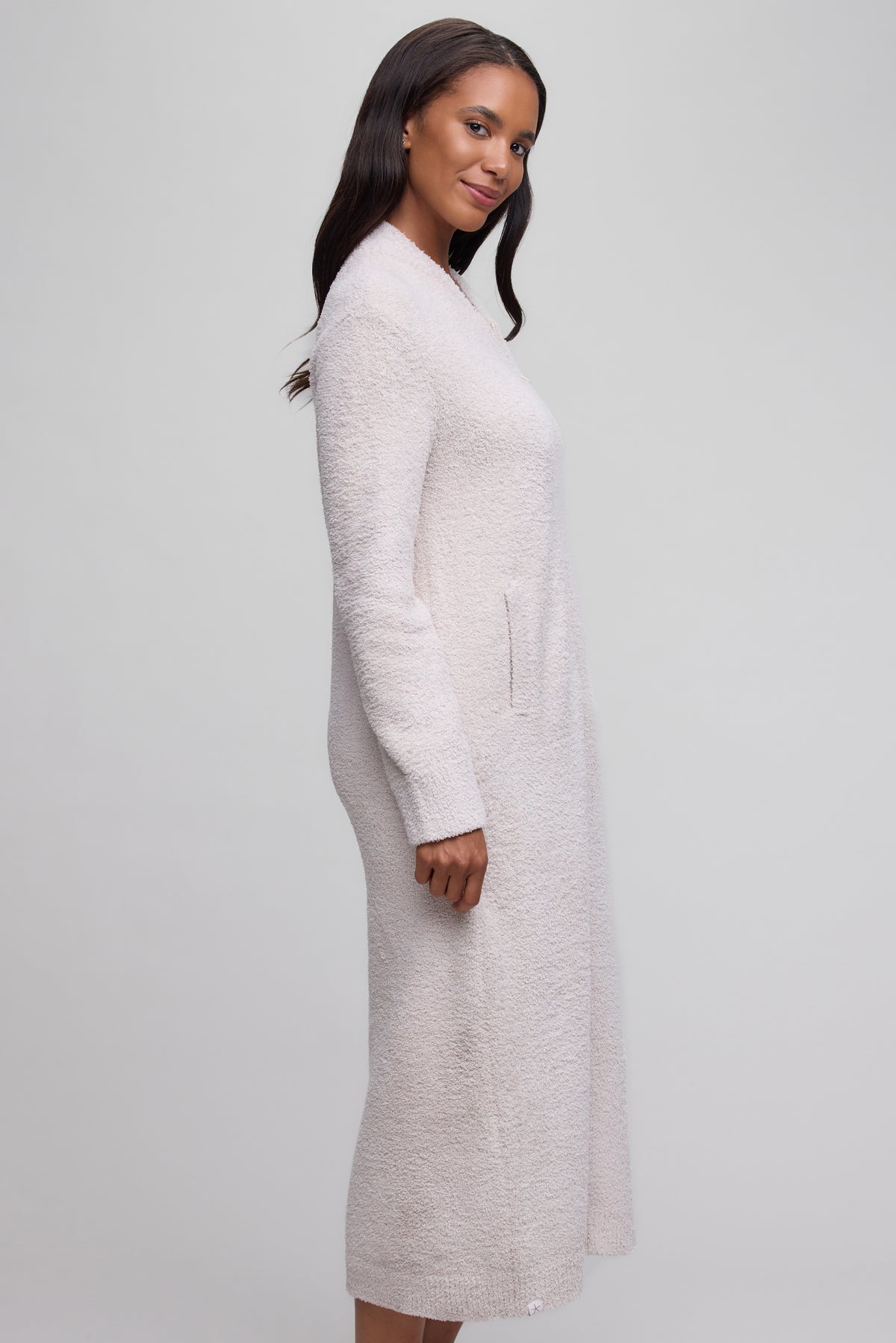 Barefoot Dreams Loung/PJs/Intimates CozyChic Full Zip V-neck Lounger - Stone