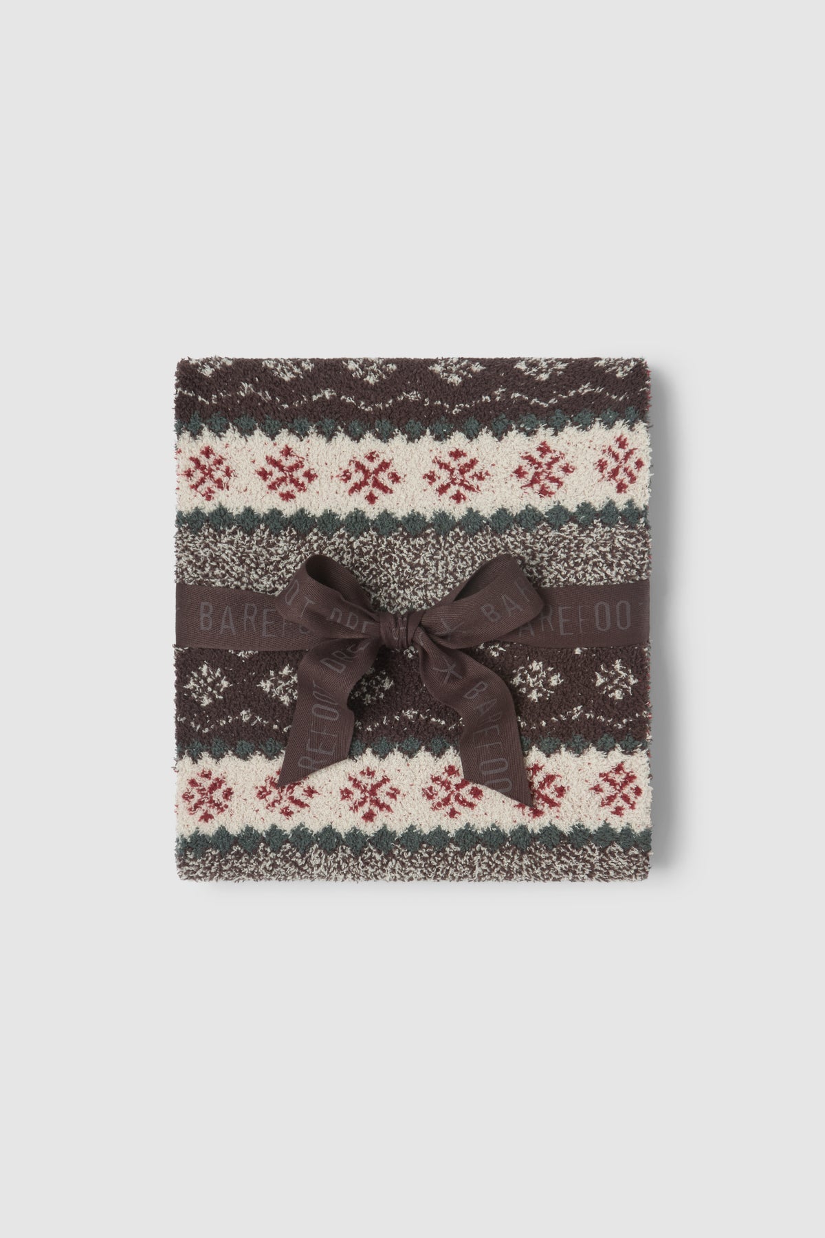 Barefoot Dreams CozyChic Fairisle Scarf - Umber Multi OS