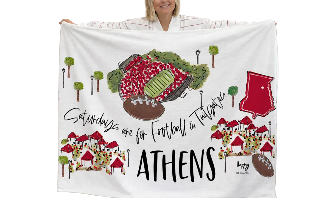 Athens Saturdays Game Day Fleece Blanket