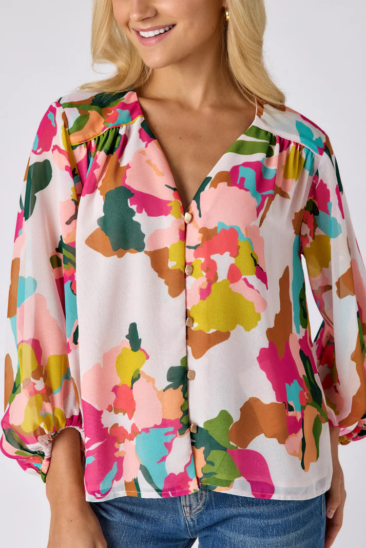 Crosby by Mollie Burch Nellie Blouse - Botanic Blush
