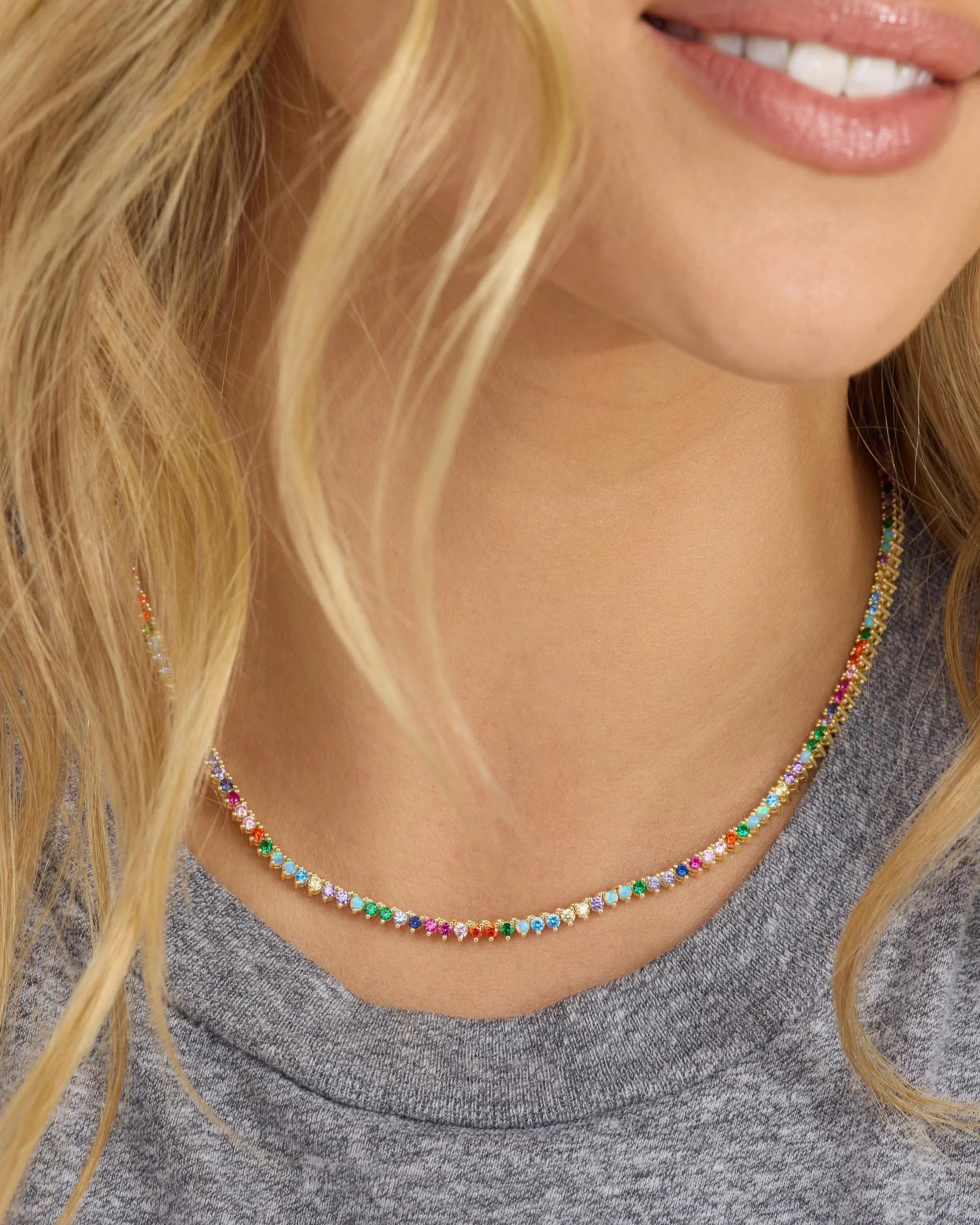 Melinda Maria Baby Not Your Basic Tennis Necklace 2mm