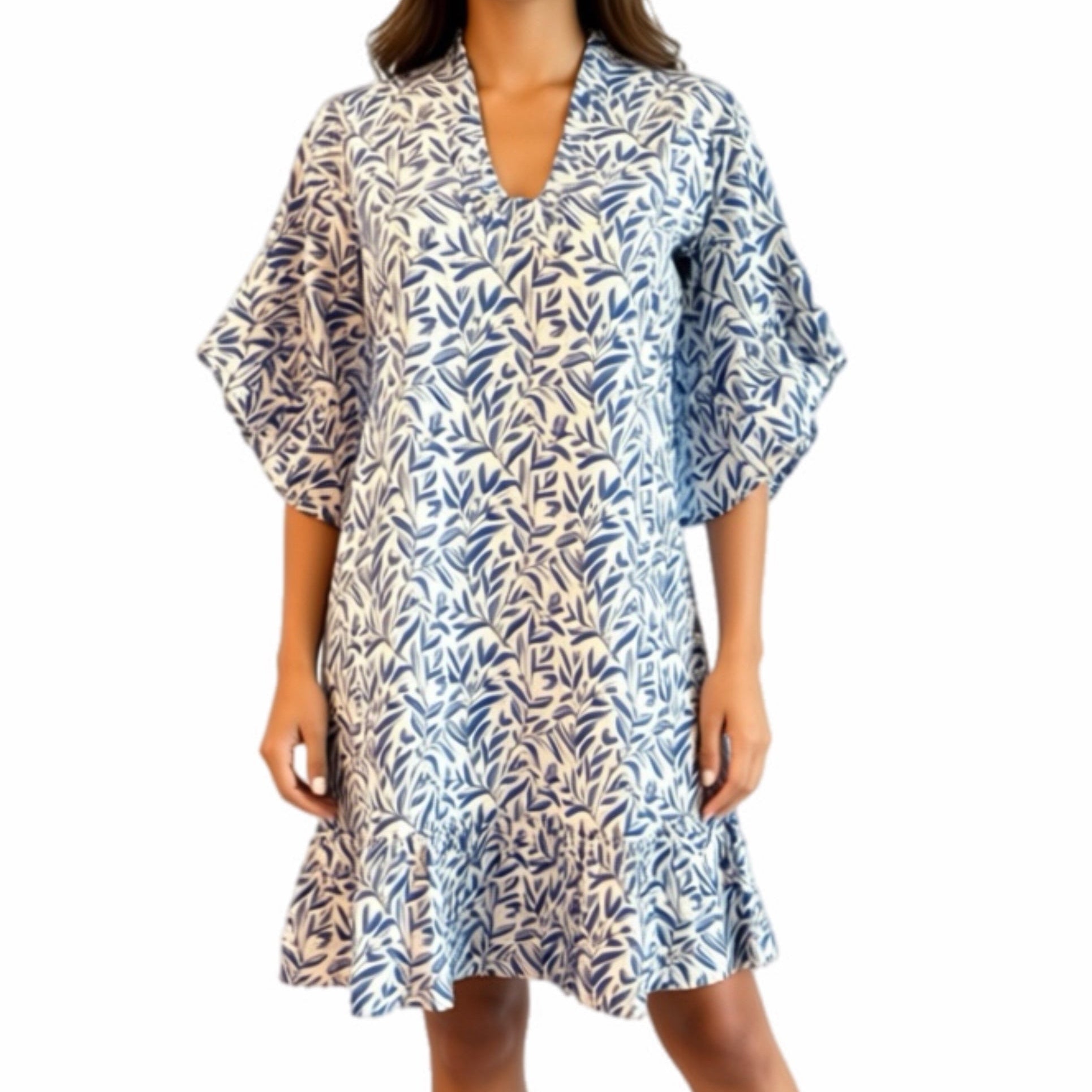 Soleil Blue Vines Dress
