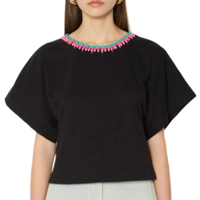 Berenice Crew Neck T-Shirt - Black
