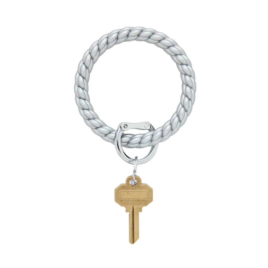 Silicone Big O® Braided Key Ring - (four colors)