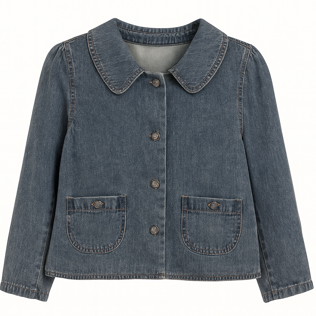 J. Society Denim Pleated Back Shirt/Jacket