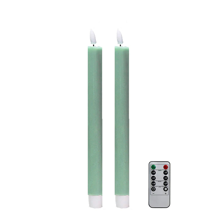 Sage LED Candle - Set of 2