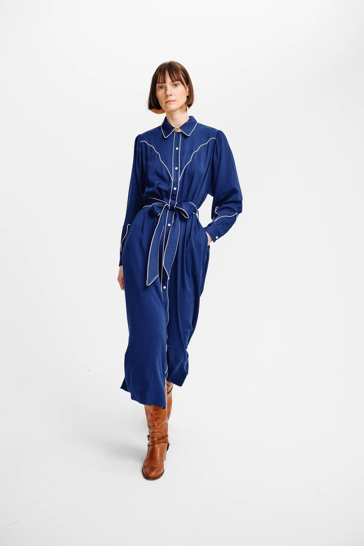 Carolina K Rodeo Dress | Navy