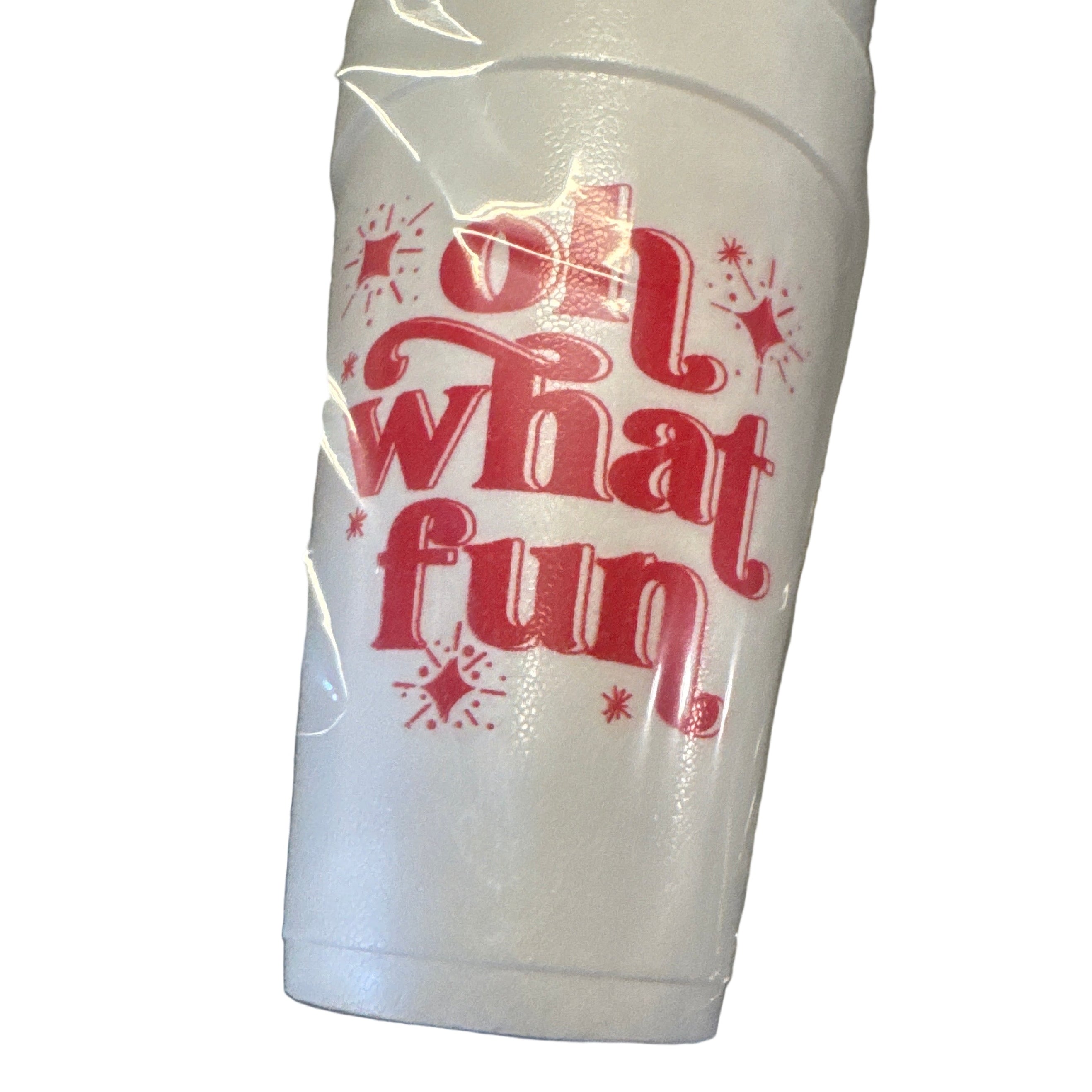 Oh What Fun - Red Styrofoam Cups