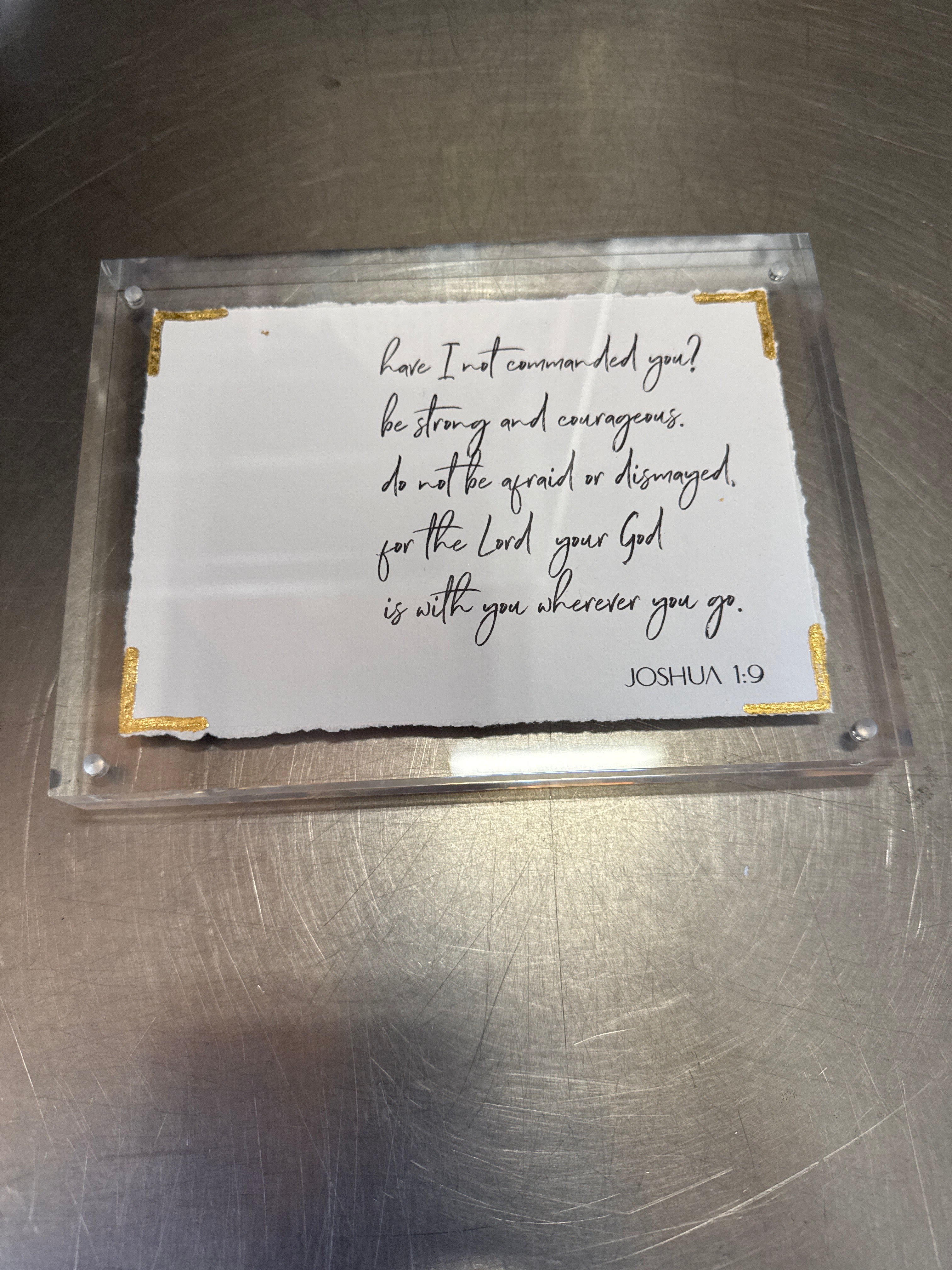Scriptures with Acrylic Frames - 6x8 - (four variants)