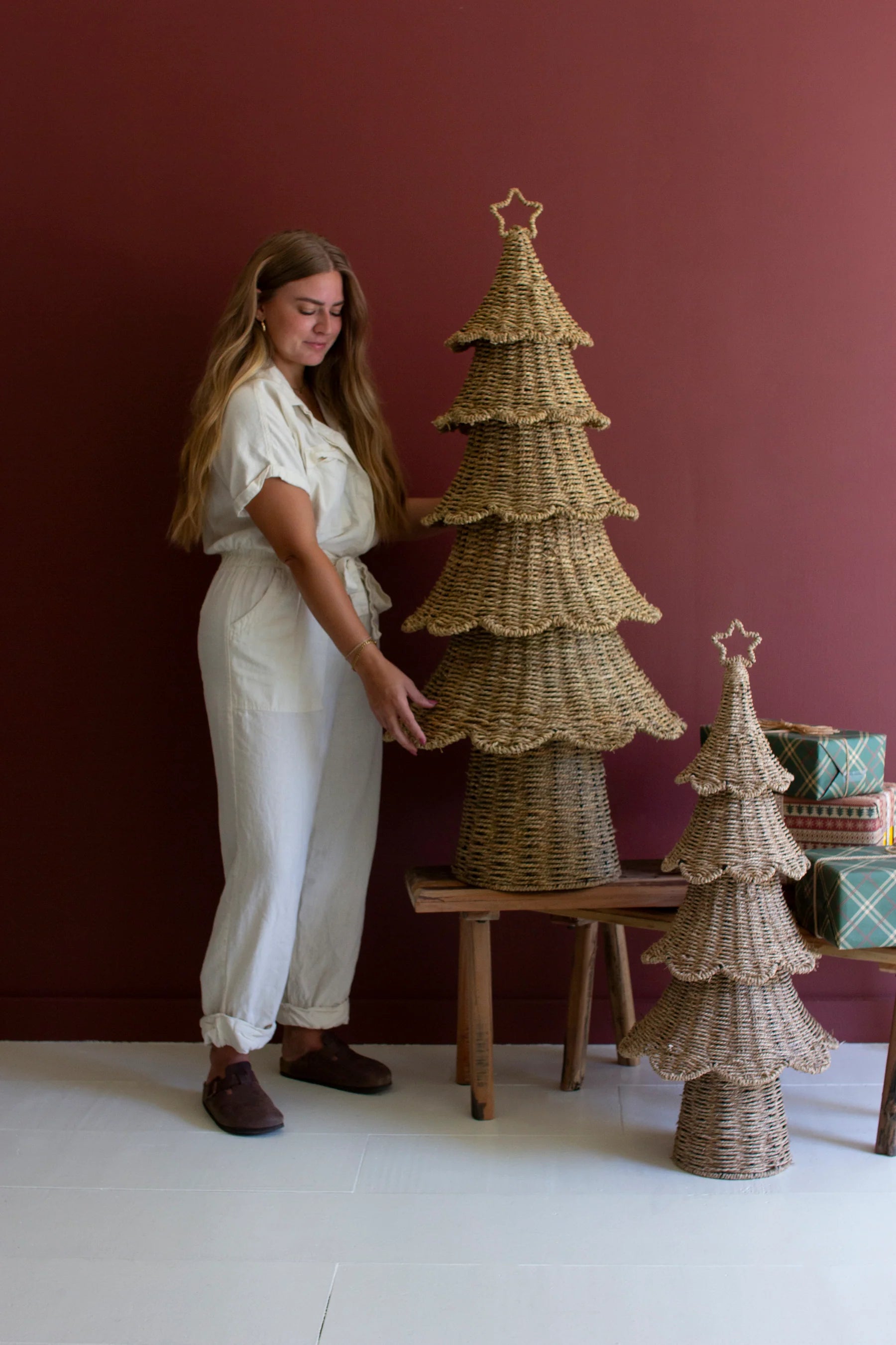 Woven Vine Christmas Trees - 2 Sizes