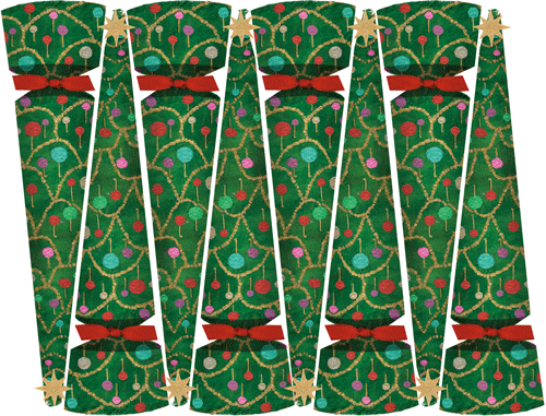 Caspari Merry & Bright Christmas Cone Crackers