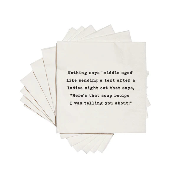 Clever Cocktail Napkins - Multiple Variants