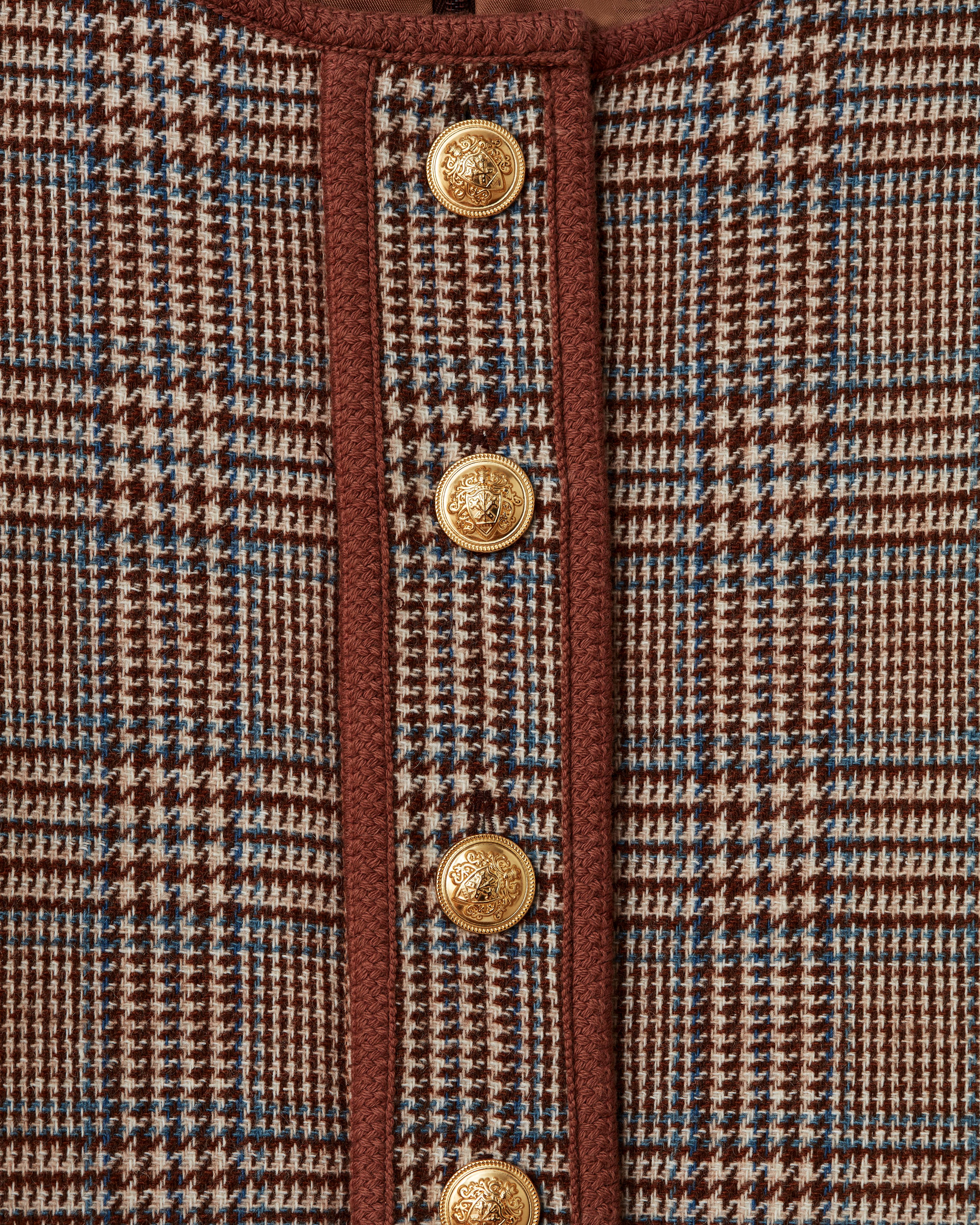 Cartolina Gabi Dress-Brownstone Tweed