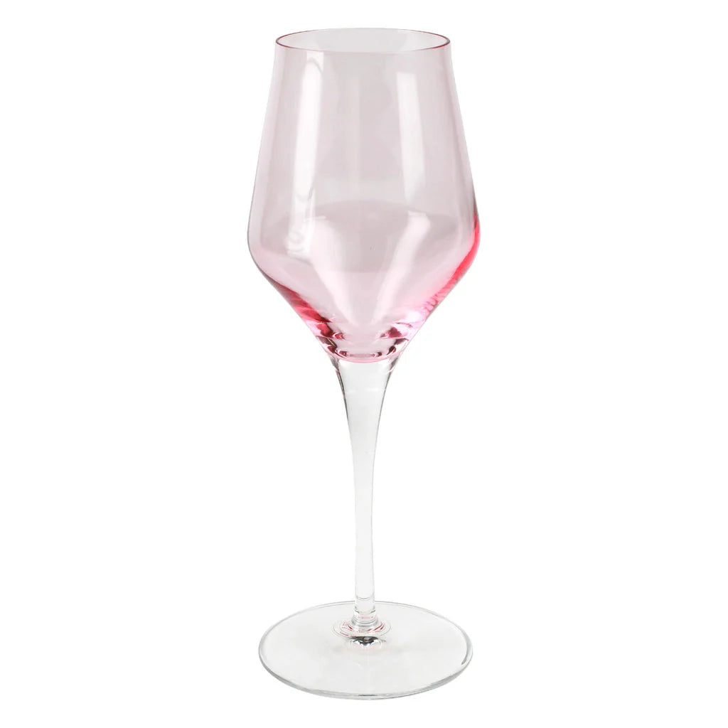 Vietri Contessa Stemmed Glass 11oz - (multiple colors)