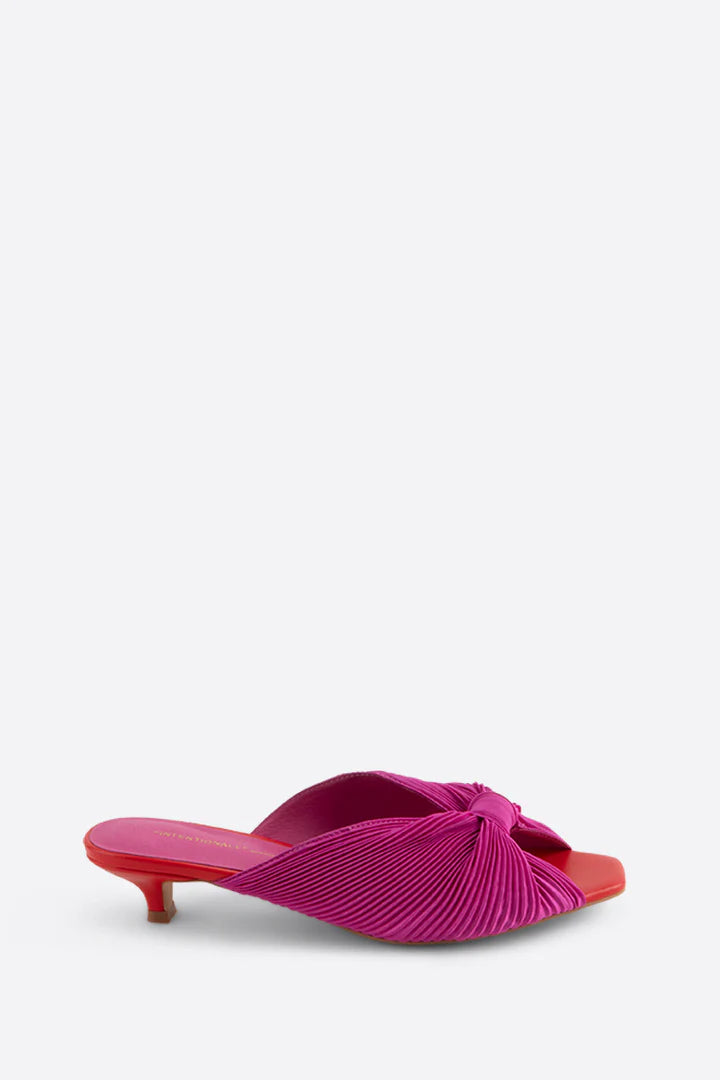 Curfew Kitten Heel Sandal - Flamingo