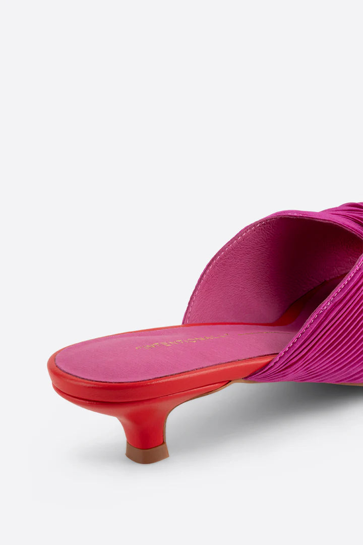 Curfew Kitten Heel Sandal - Flamingo