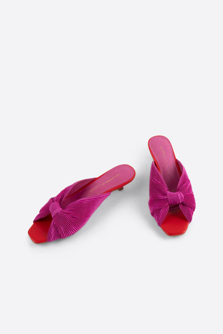 Curfew Kitten Heel Sandal - Flamingo