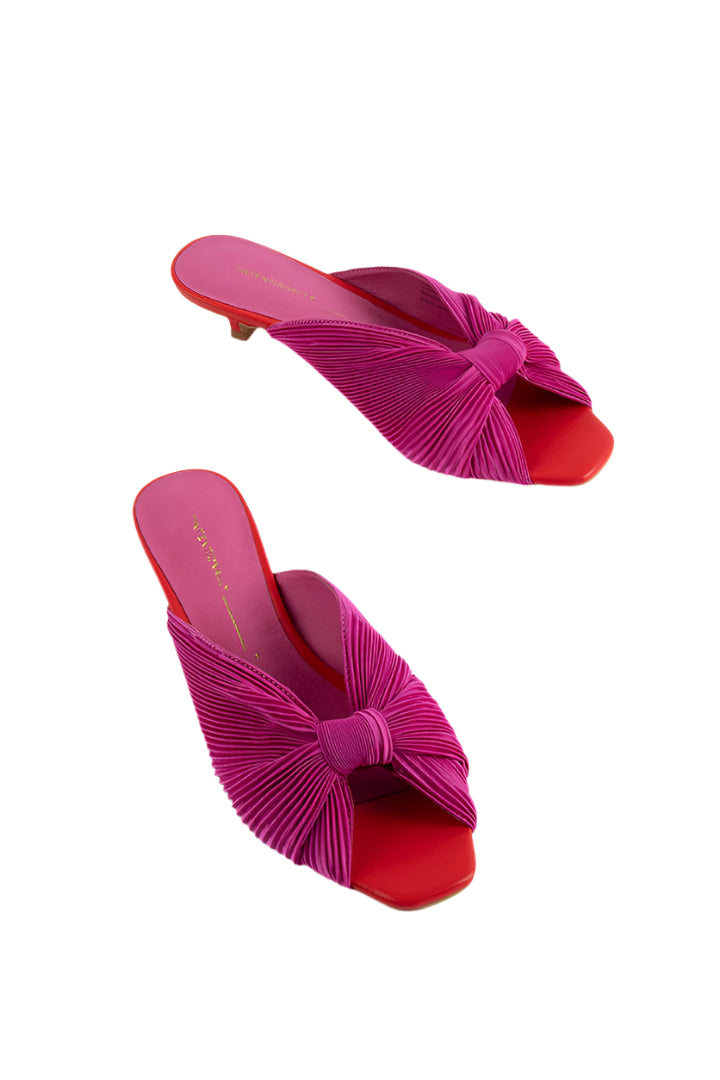 Curfew Kitten Heel Sandal - Flamingo