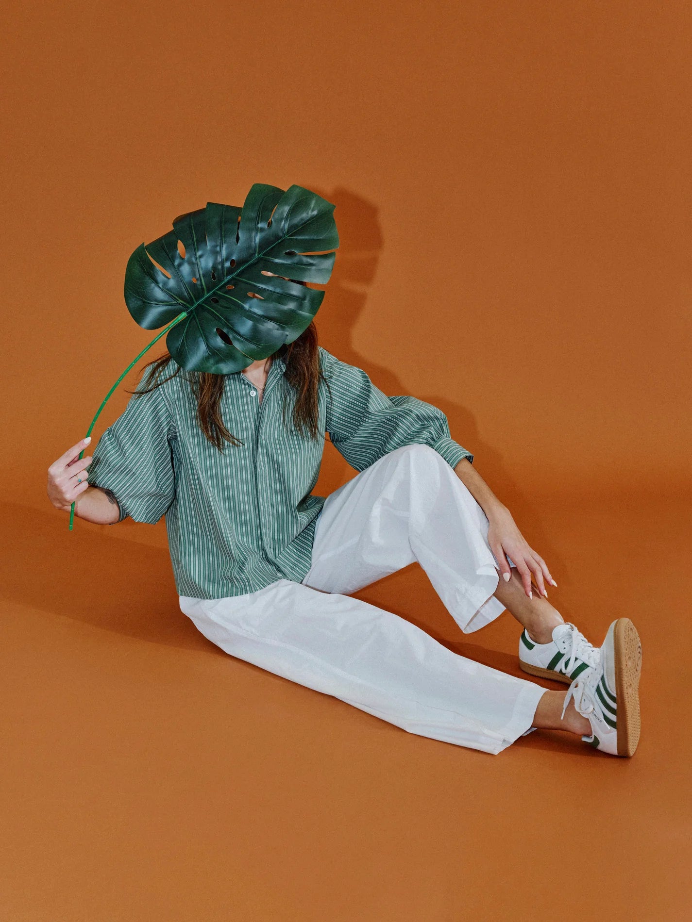 Esme Shirt | Basil Stripe
