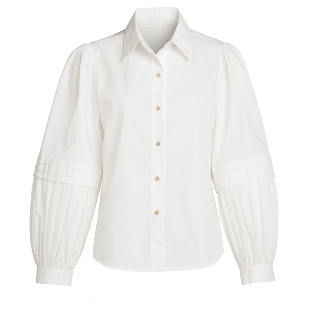 Emily McCarthy Oxford - White Cotton Poplin