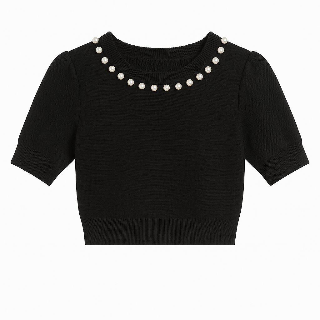 The Jackie Pearl Neck  Top