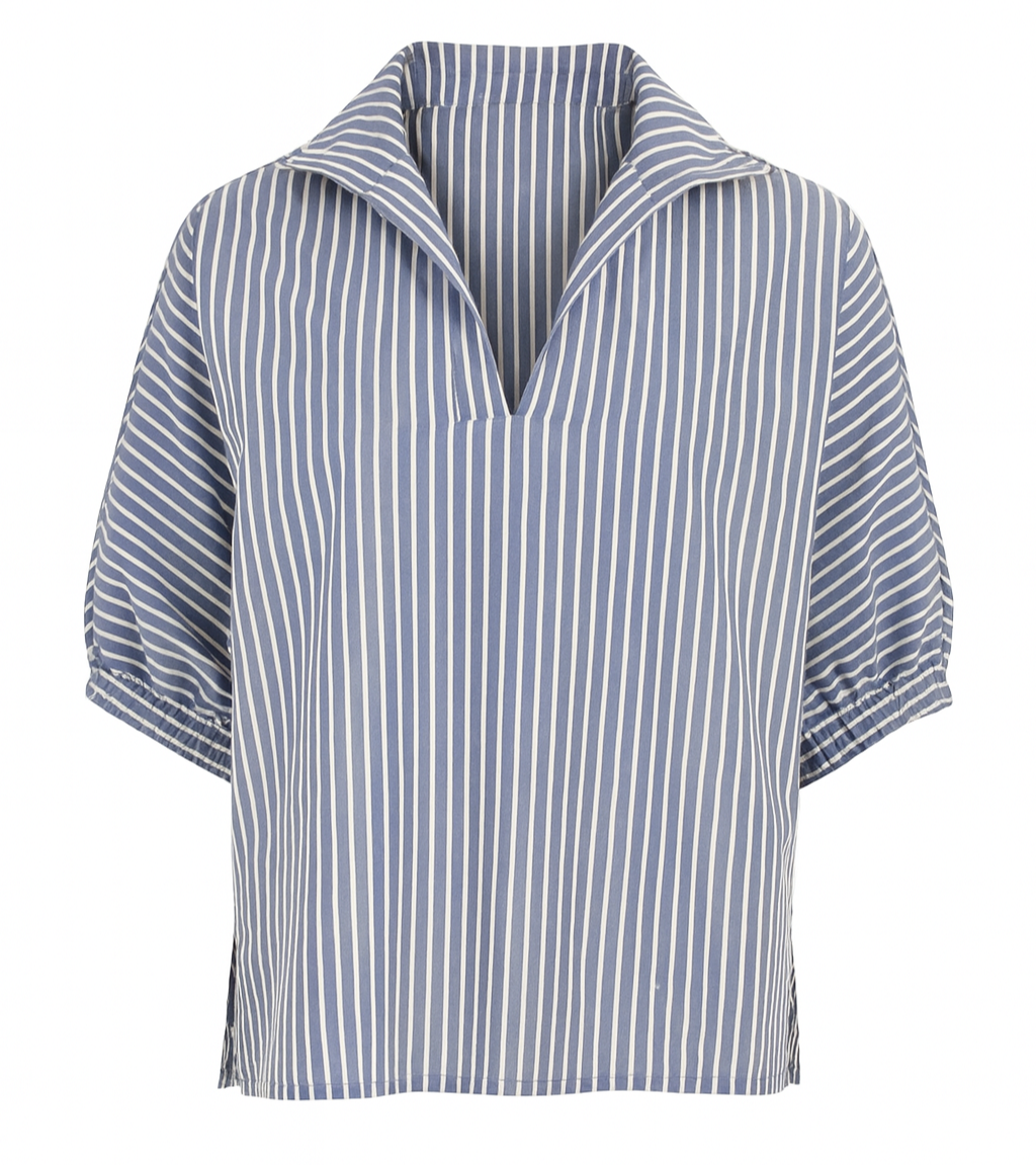 Sloan Navy Ten Stripe Top