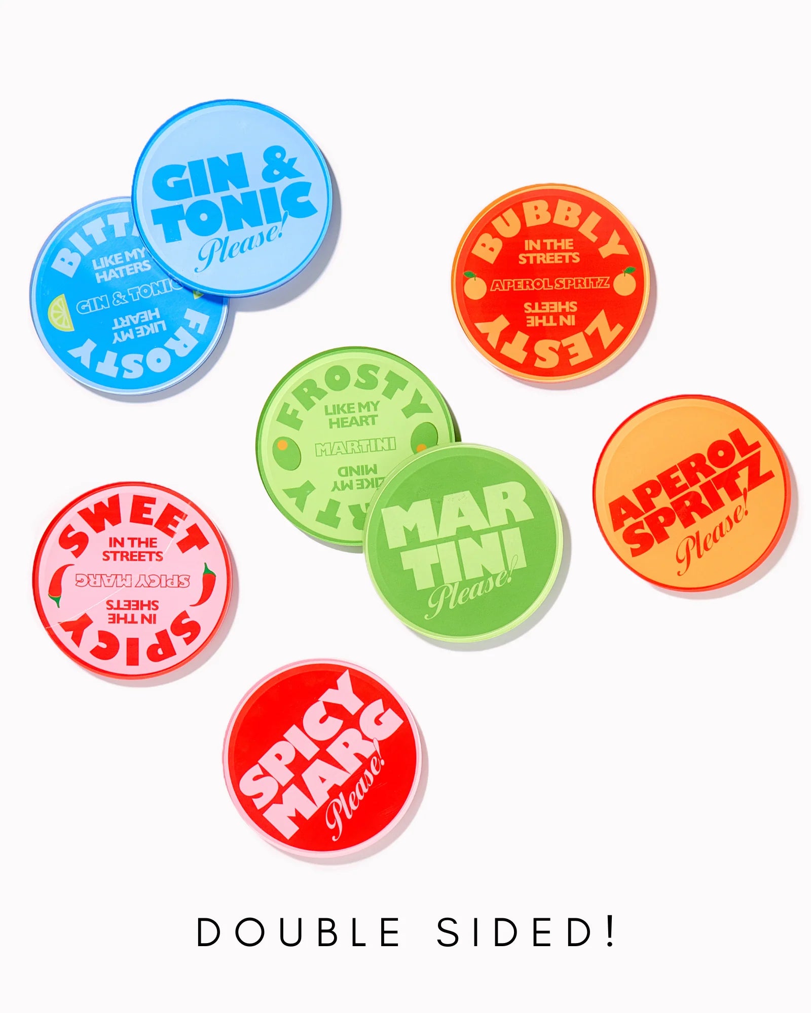 Tart by Taylor Acrylic Coasters - (six variants)