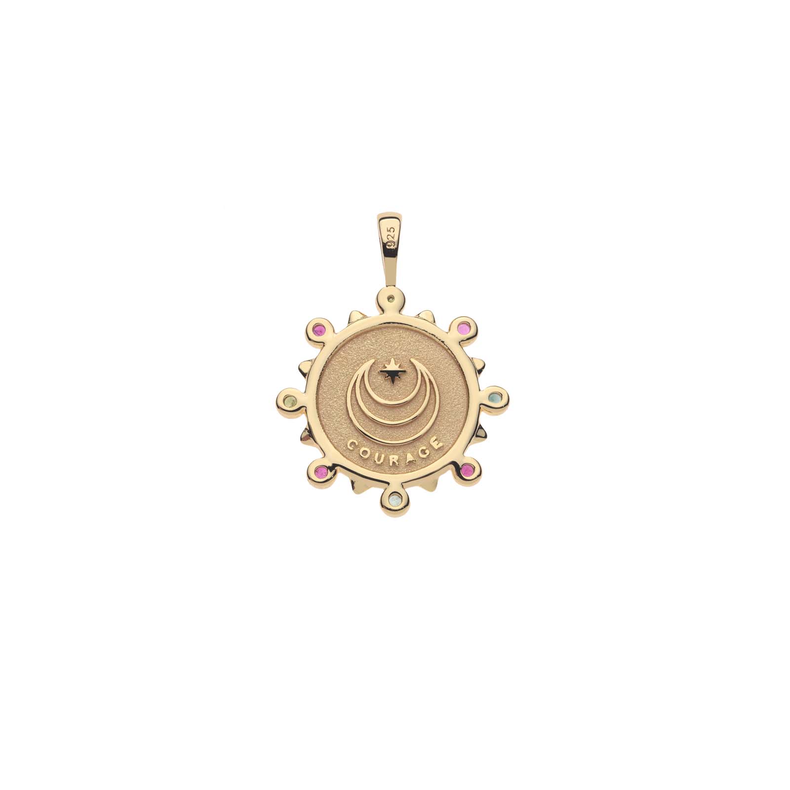 Jane Win - COURAGE - Petite Embellished Coin