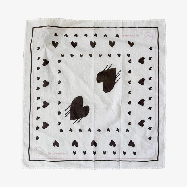 Kerri Rosenthal Drippy Heart Bandana - 3 Colors