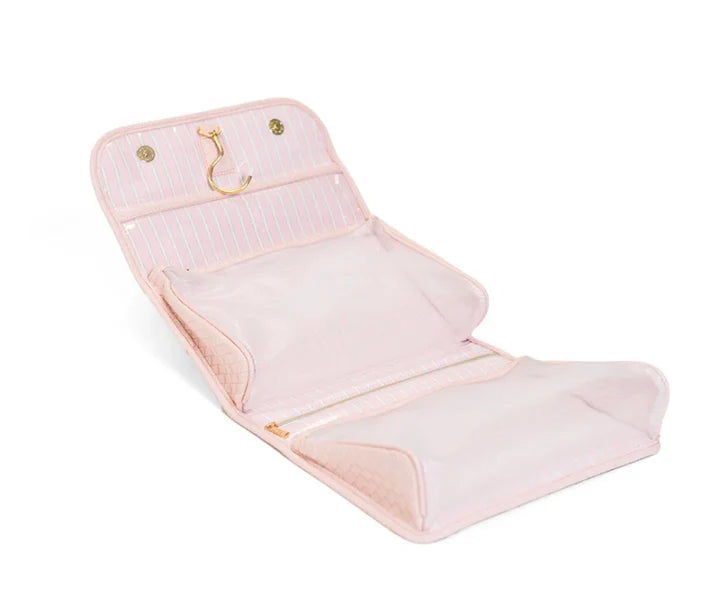 TRVL Luxe Hanging Toiletry Bag - Woven Shell