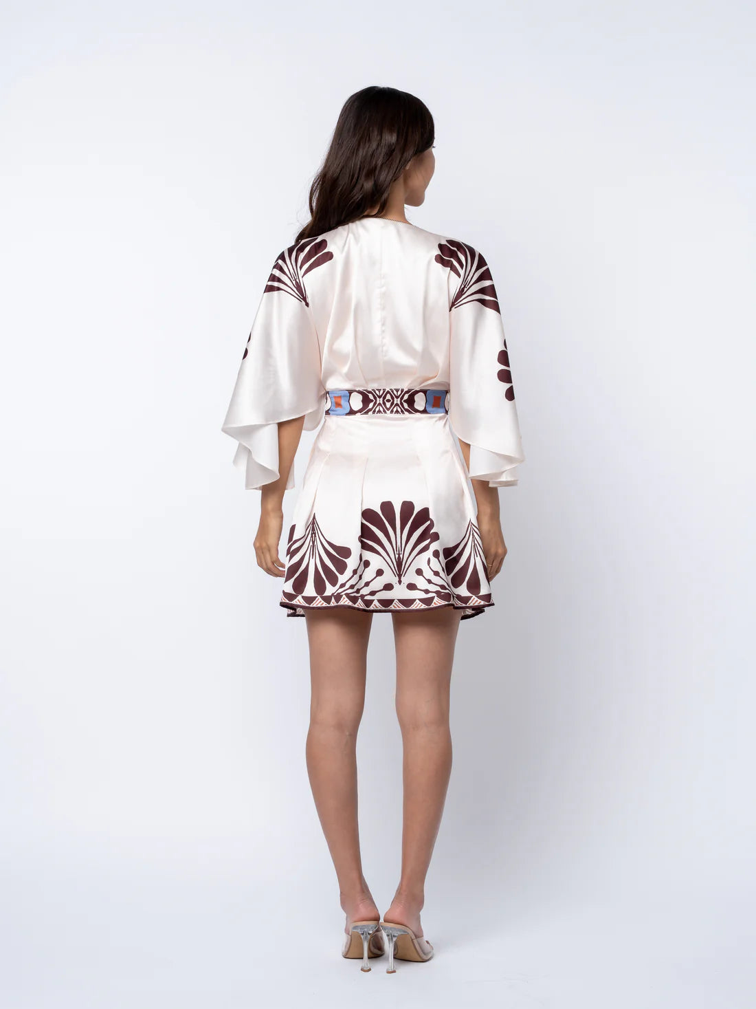 Avaele Printed Mini Wrap Dress