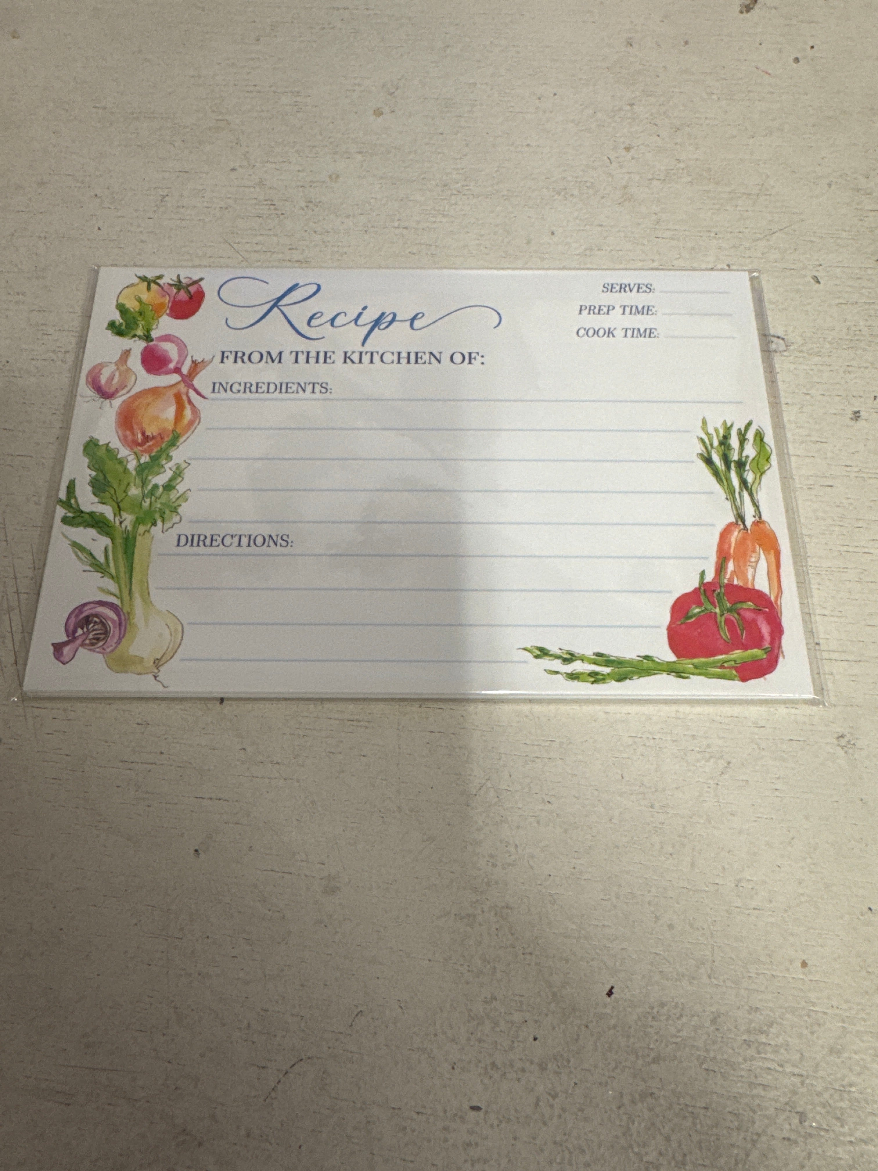 Recipe Cards 4"x6" - (three variants)