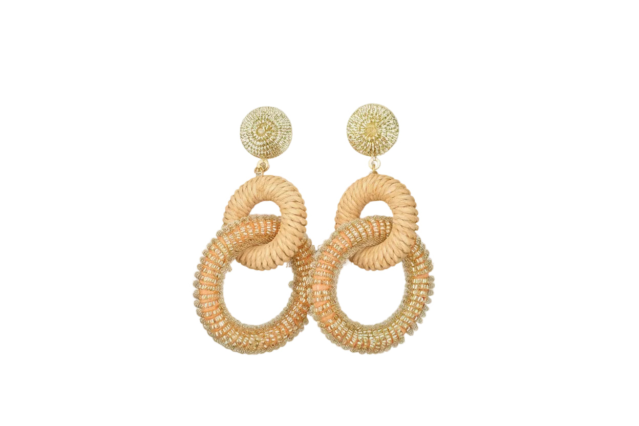 Nantucket Raffia Earrings - 4 Colors