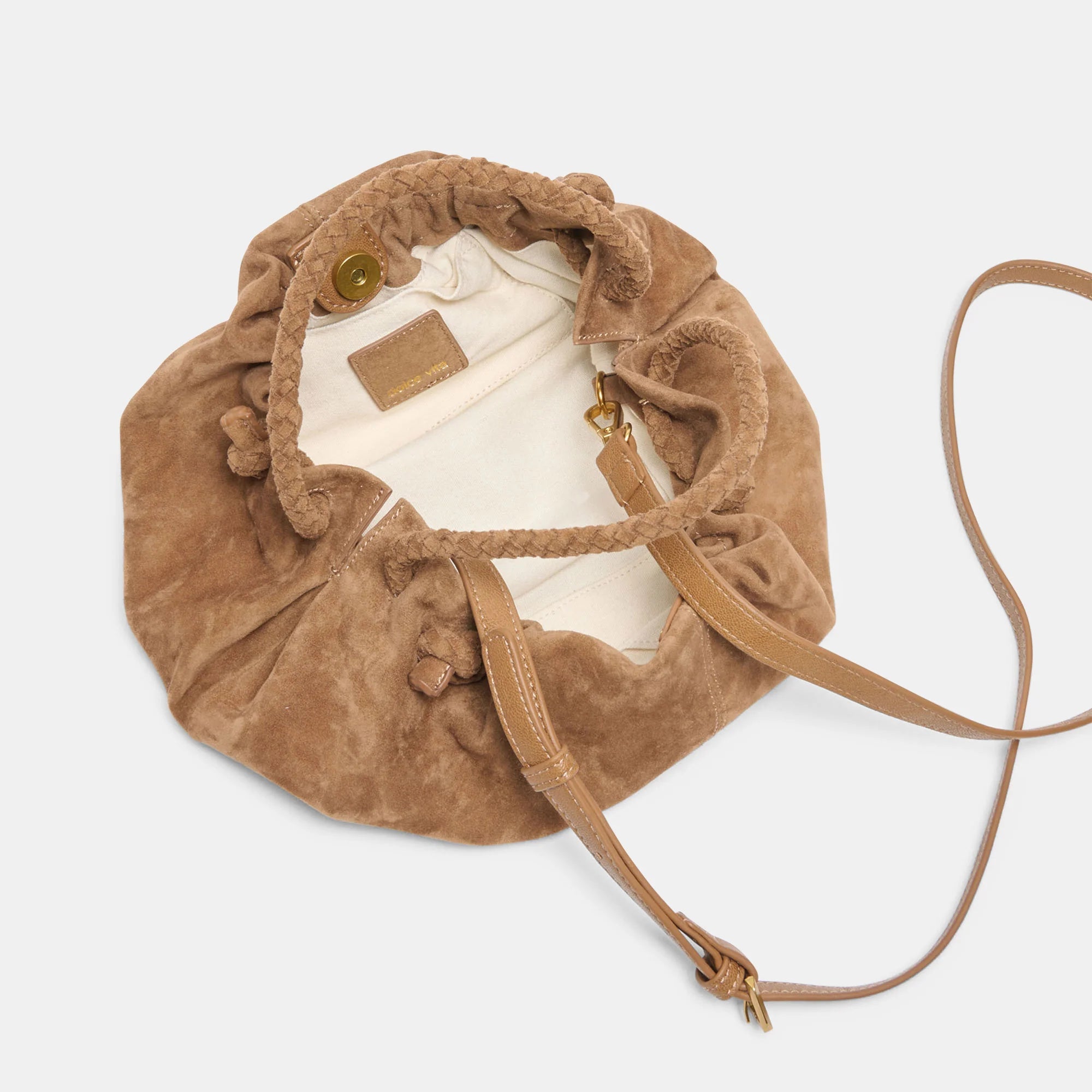 Dolce Vita Cocoa Handbag - Dark Tad Suede
