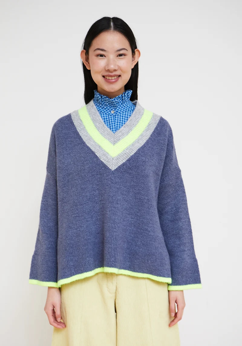 Dr. Bloom Jersey Hug Azul Sweater