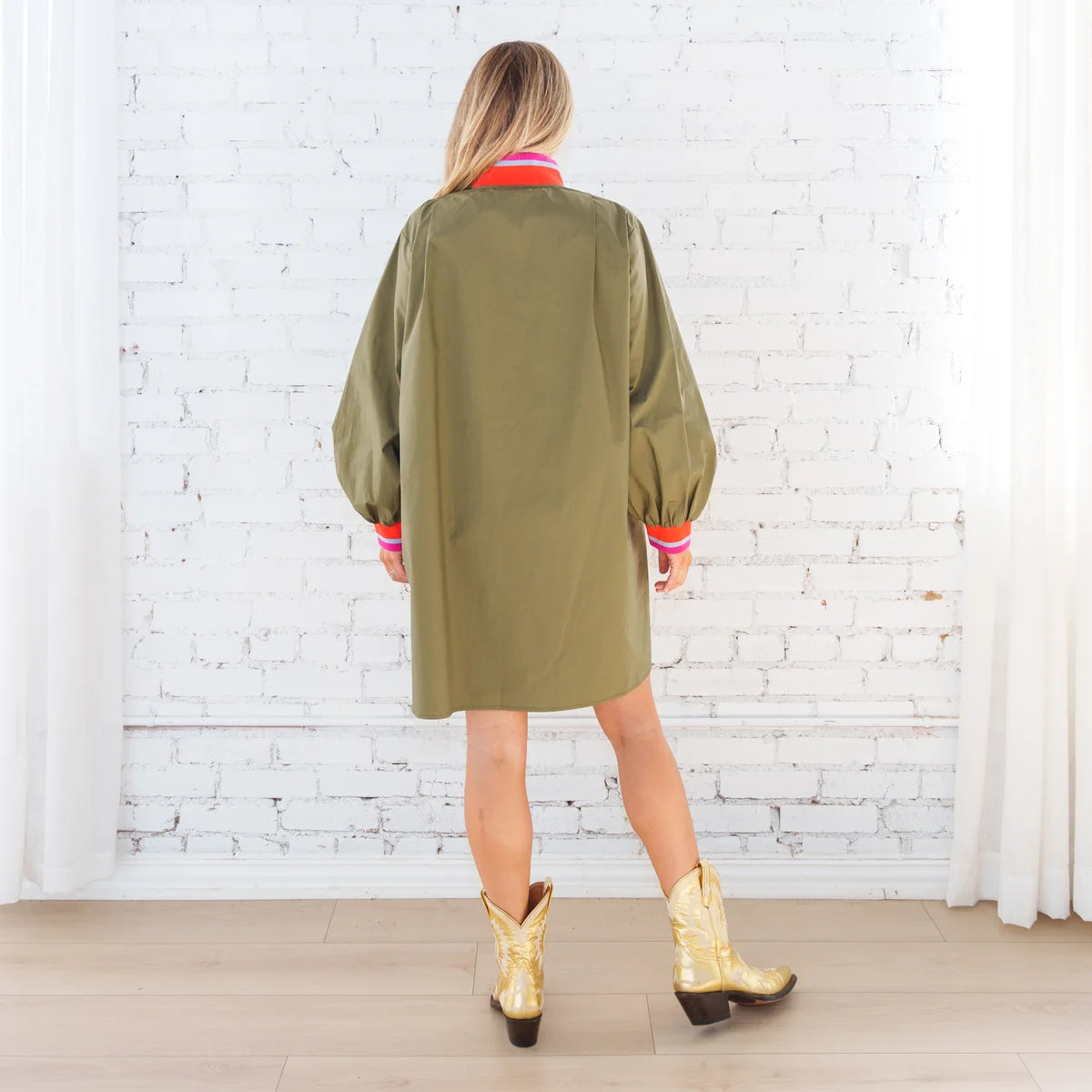 Caryn Lawn Reece Dress | Olive