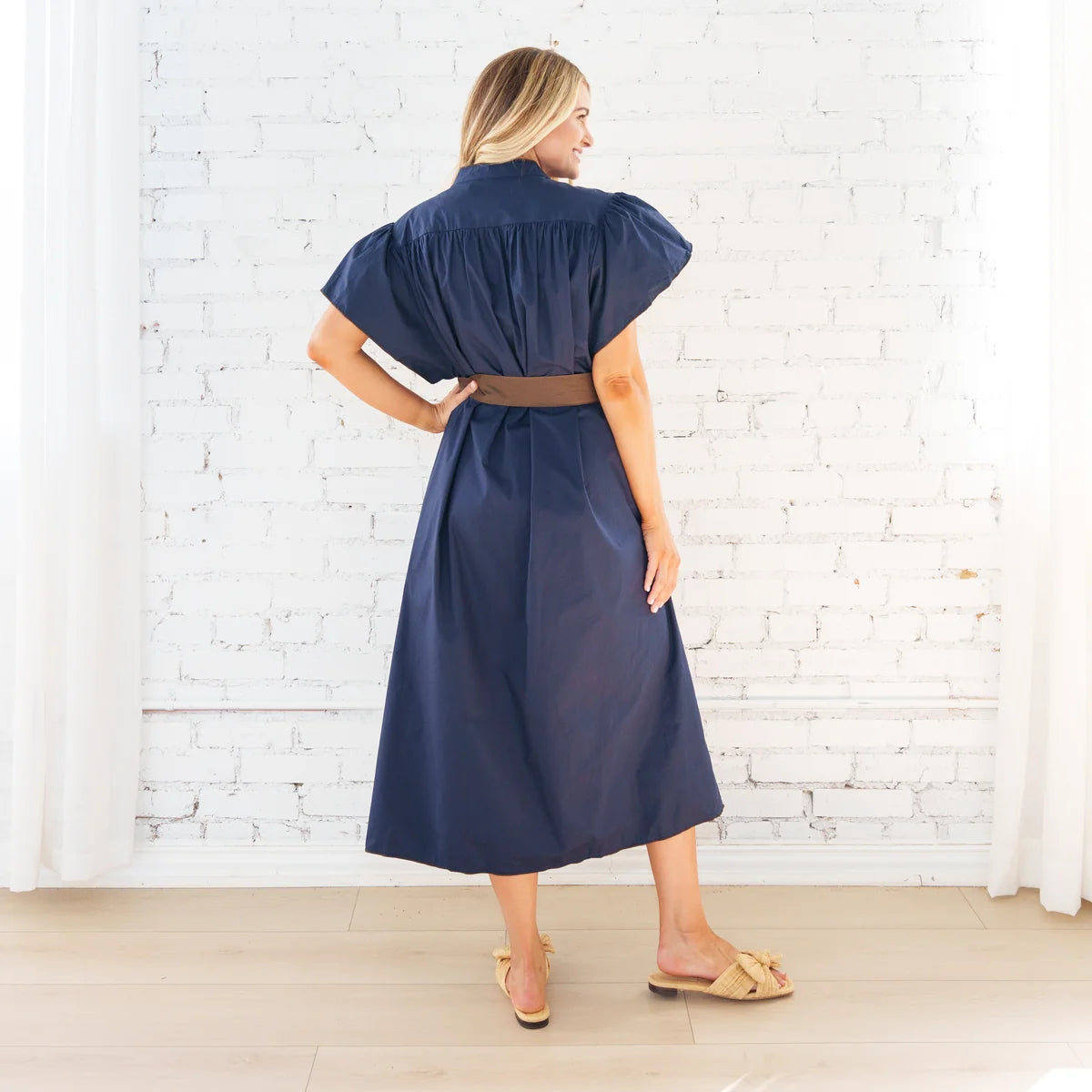 Caryn Lawn Cassie Dress | Navy