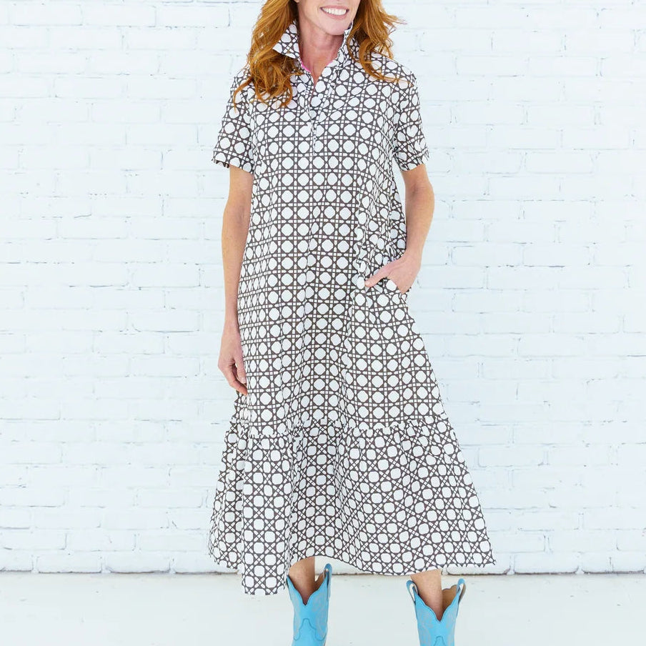 Caryn Lawn Maddie Basket Dress | Brown
