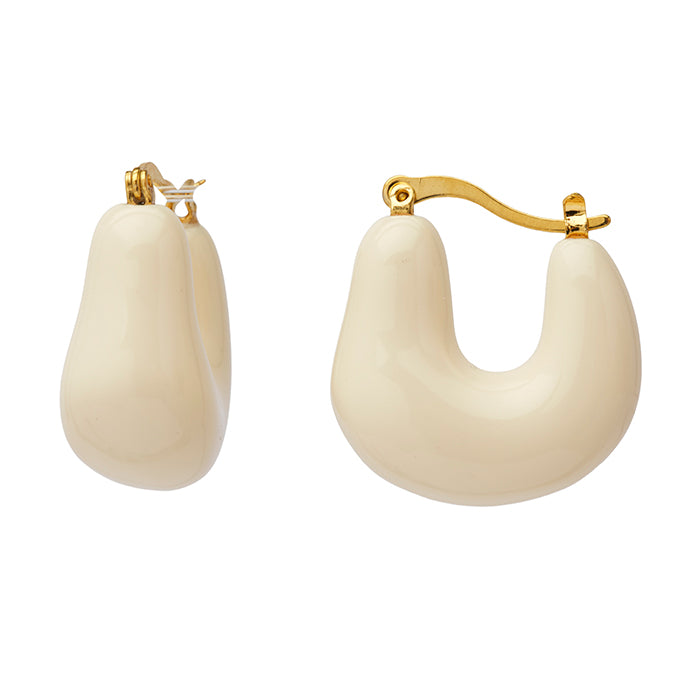 Ivory Resin Earrings