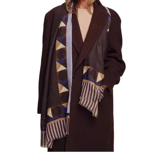Modernist Geo Wrap | Black