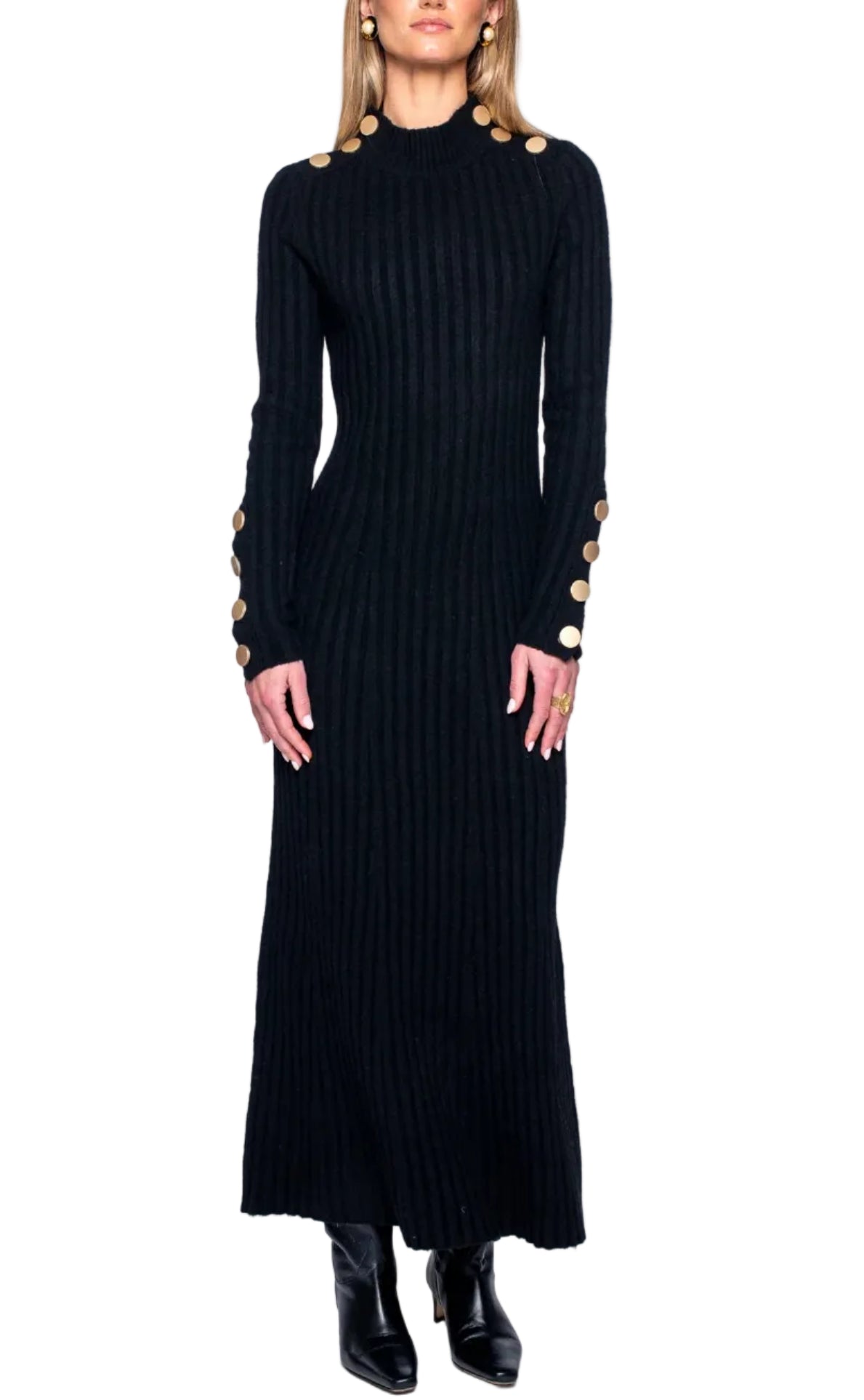 Elizabeth James Stevie Sweater Dress | Black