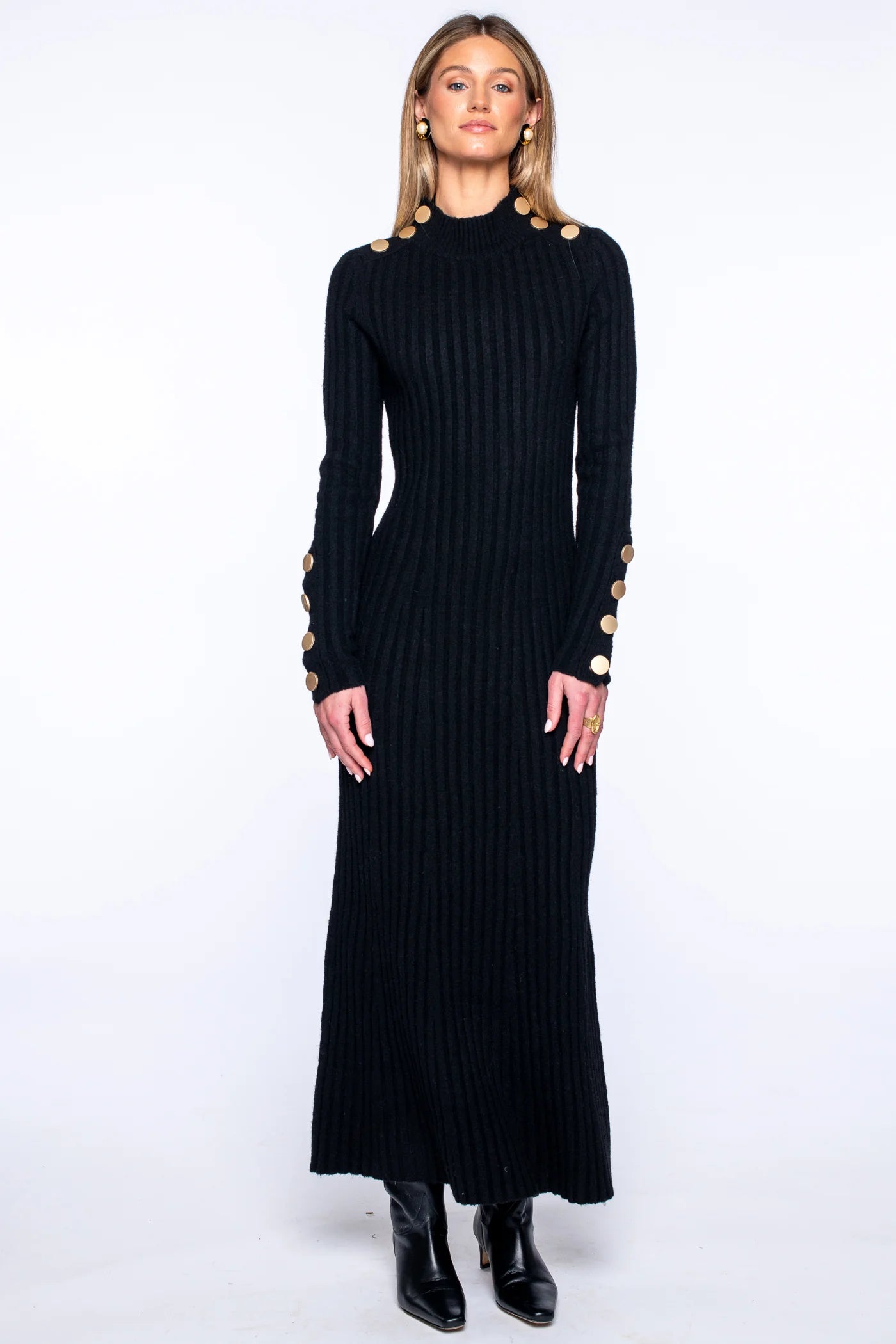 Elizabeth James Stevie Sweater Dress | Black