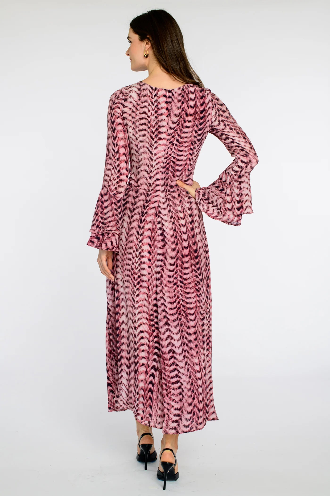 Elizabeth James Lennon Dress - Abstract Zig Zag