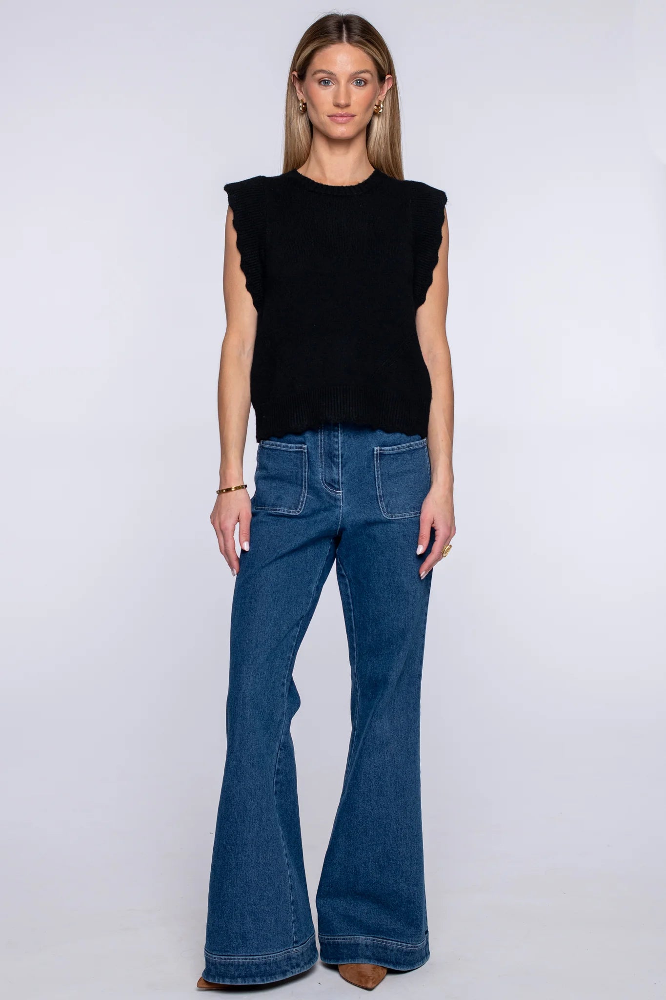 Elizabeth James Convertible Sweater | Black